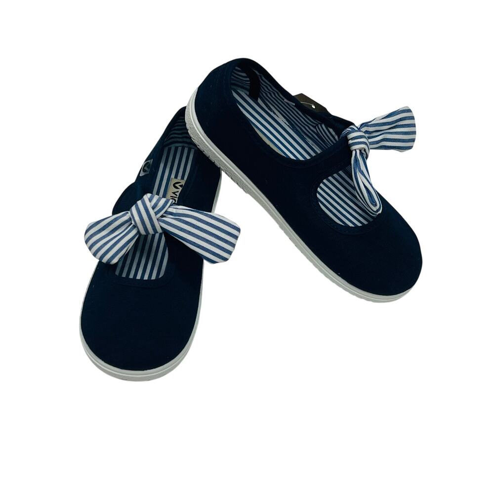 Victoria 29 EU (11.5 US) Marino Navy Mary Jane Sneakers with Bow